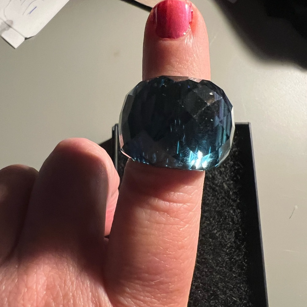 Swarovski Deep Blue Crystal Ring